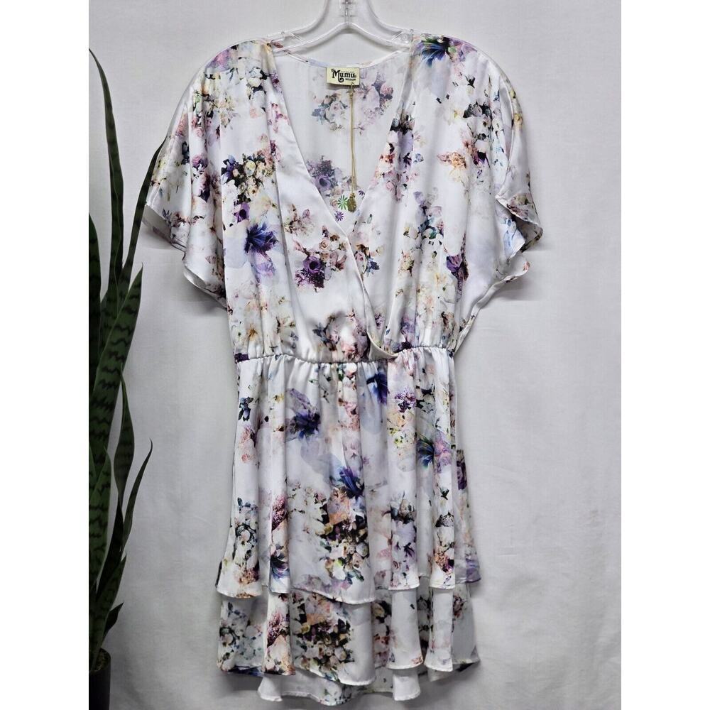Show Me Your MuMu White Floral Midi Dress